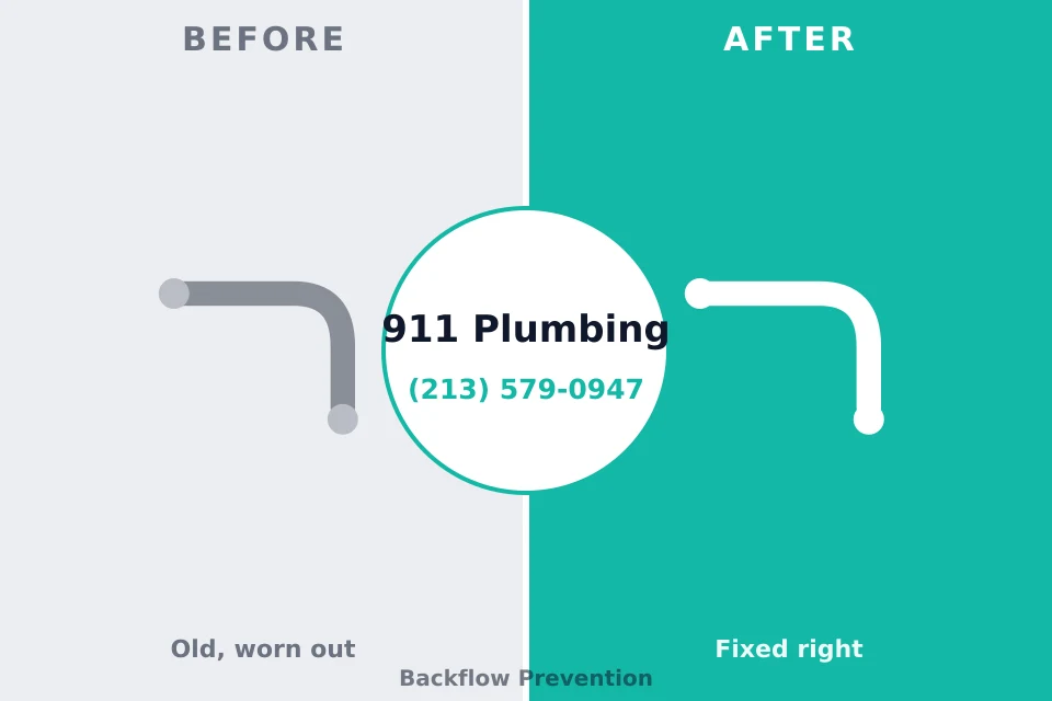 Before and after: plumbing repair Castle Rock, WA